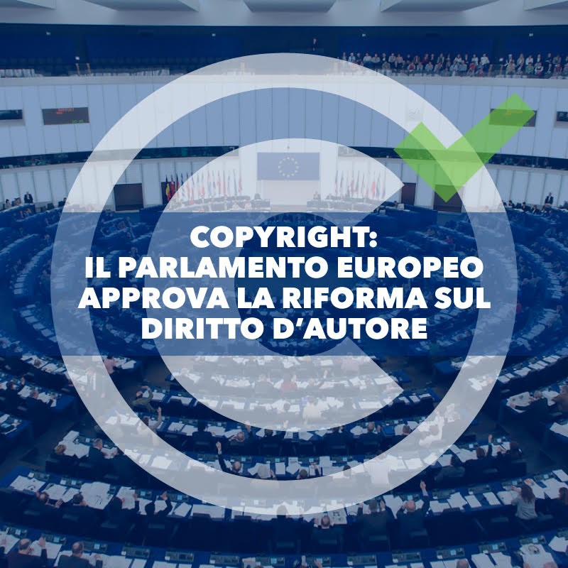 Copyright: Il Parlamento Europeo Approva La Riforma Sul Diritto D´Autore