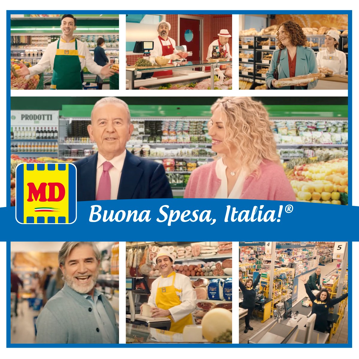 Il Cavalier Podini E Antonella Clerici Ancora Protagonisti Del Nuovo Spot Md